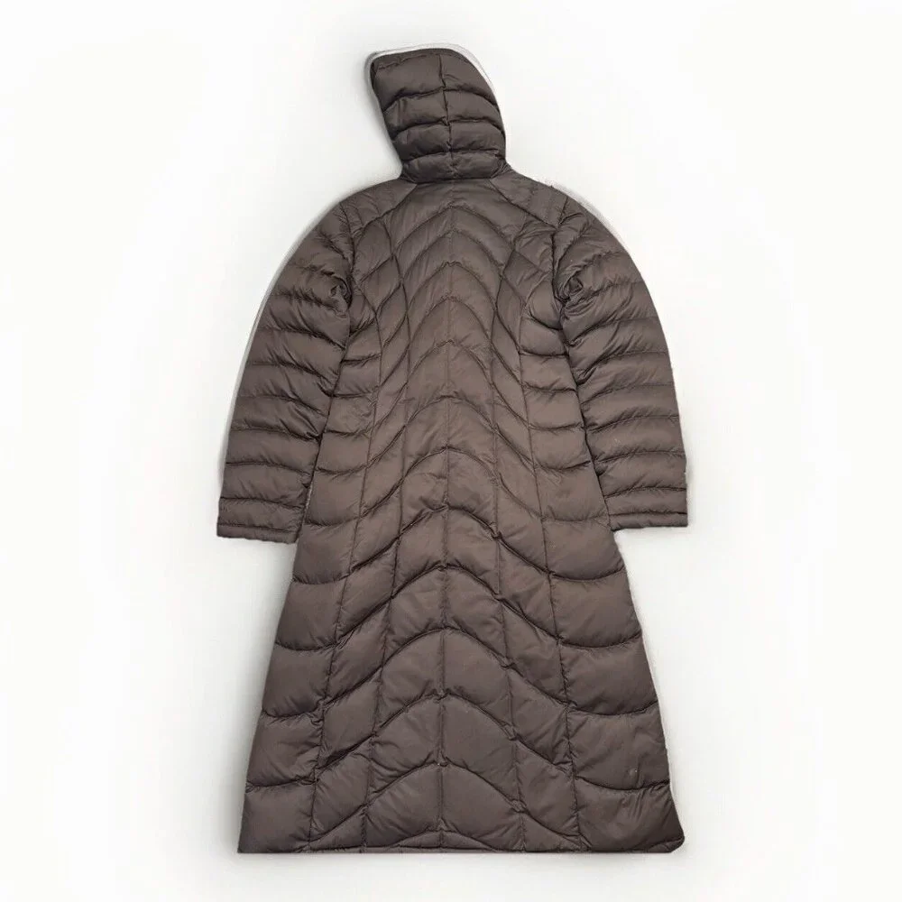 PATAGONIA Jacket Women’s Downtown Loft Parka Goose Down Puffer Hood Coat Brown S - Picture 4 of 10